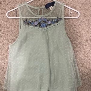 Francesca’s lace tank